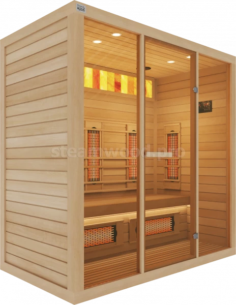 Трехместная инфракрасная сауна Comfort из кедра с керамическими излучателями